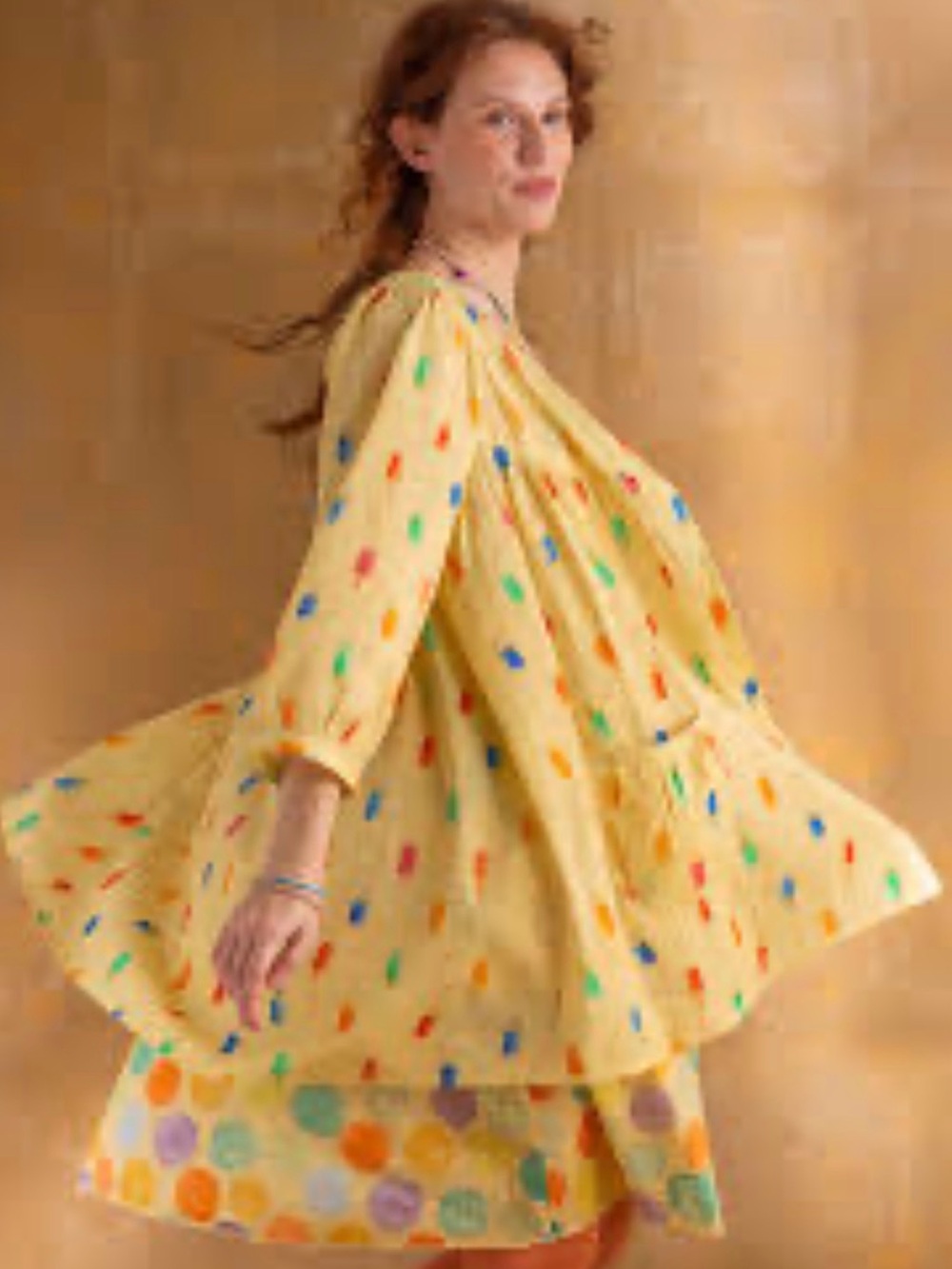 Gudrun Sjoden Bundle of Sunshine Crayon Top and Polka Dot Dresses